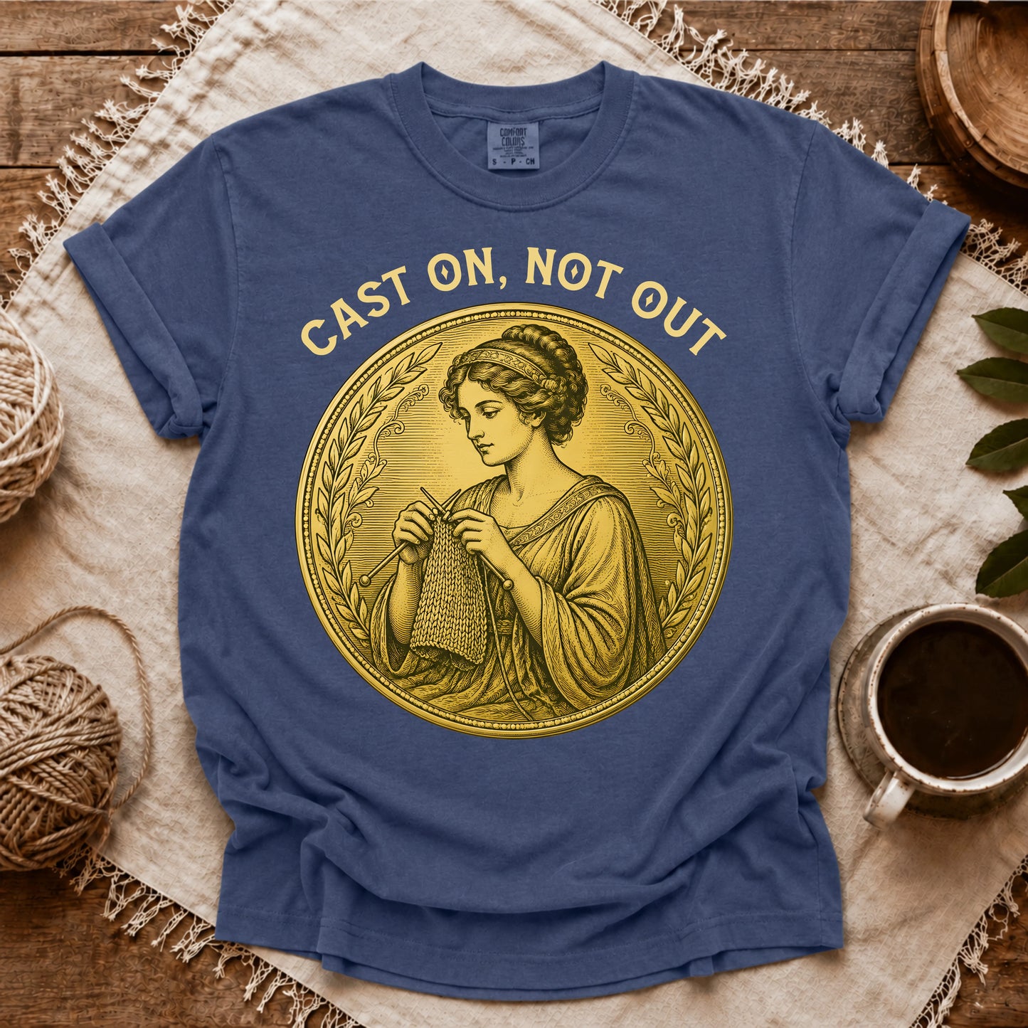 Comfort Colors Cast On, Not Out T-shirt