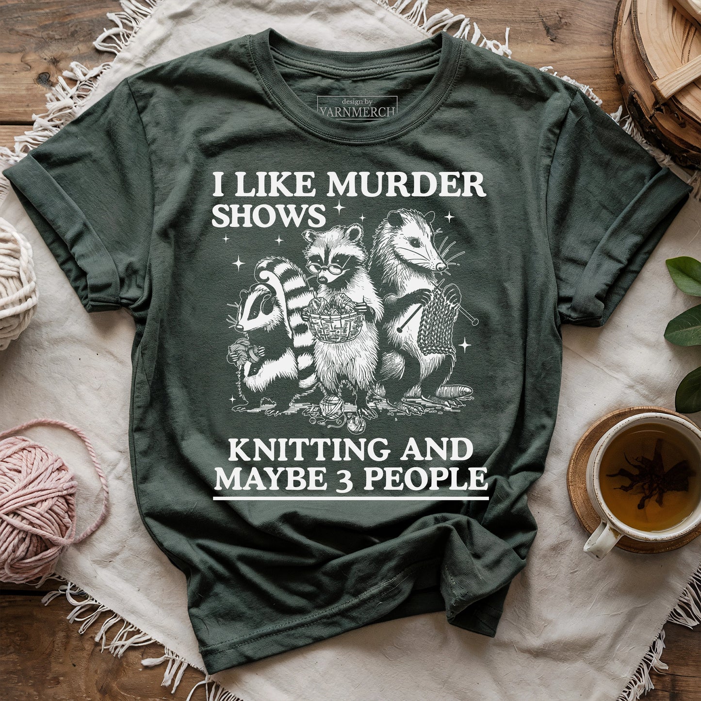 Knitting & Maybe 3 People T-shirt