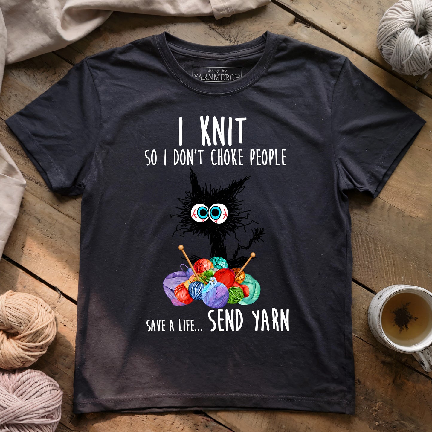 Knit So I Don’t Choke People T-shirt