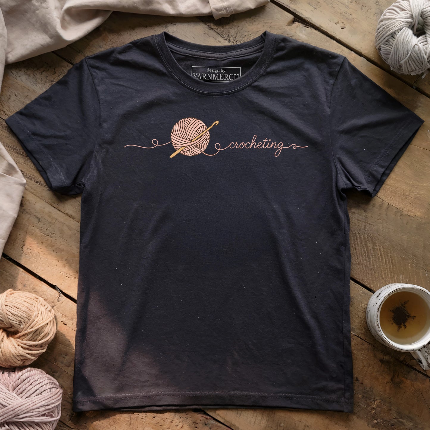 Minimalist Crocheting T-shirt