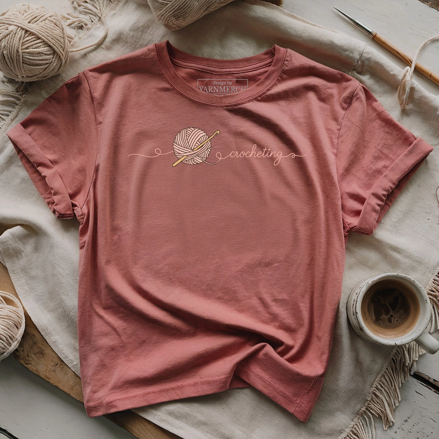 Minimalist Crocheting T-shirt