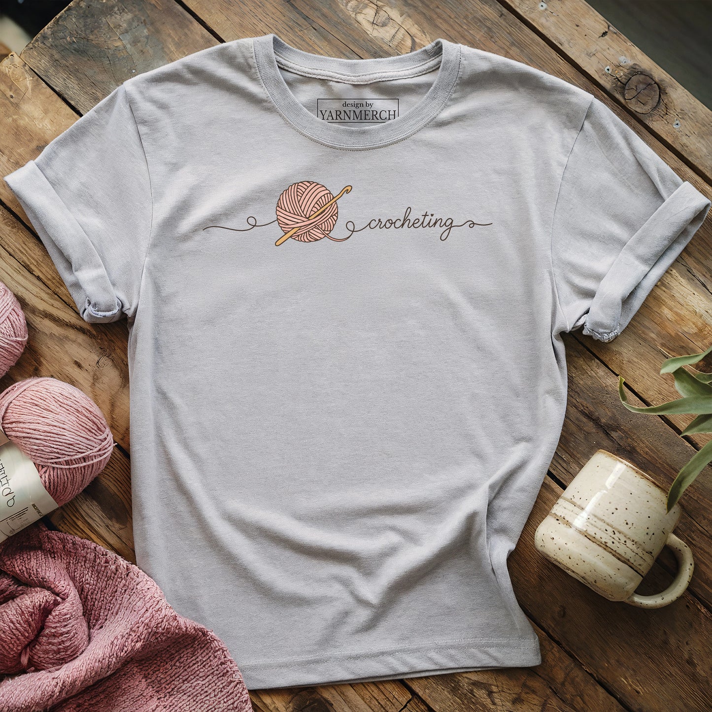 Minimalist Crocheting T-shirt