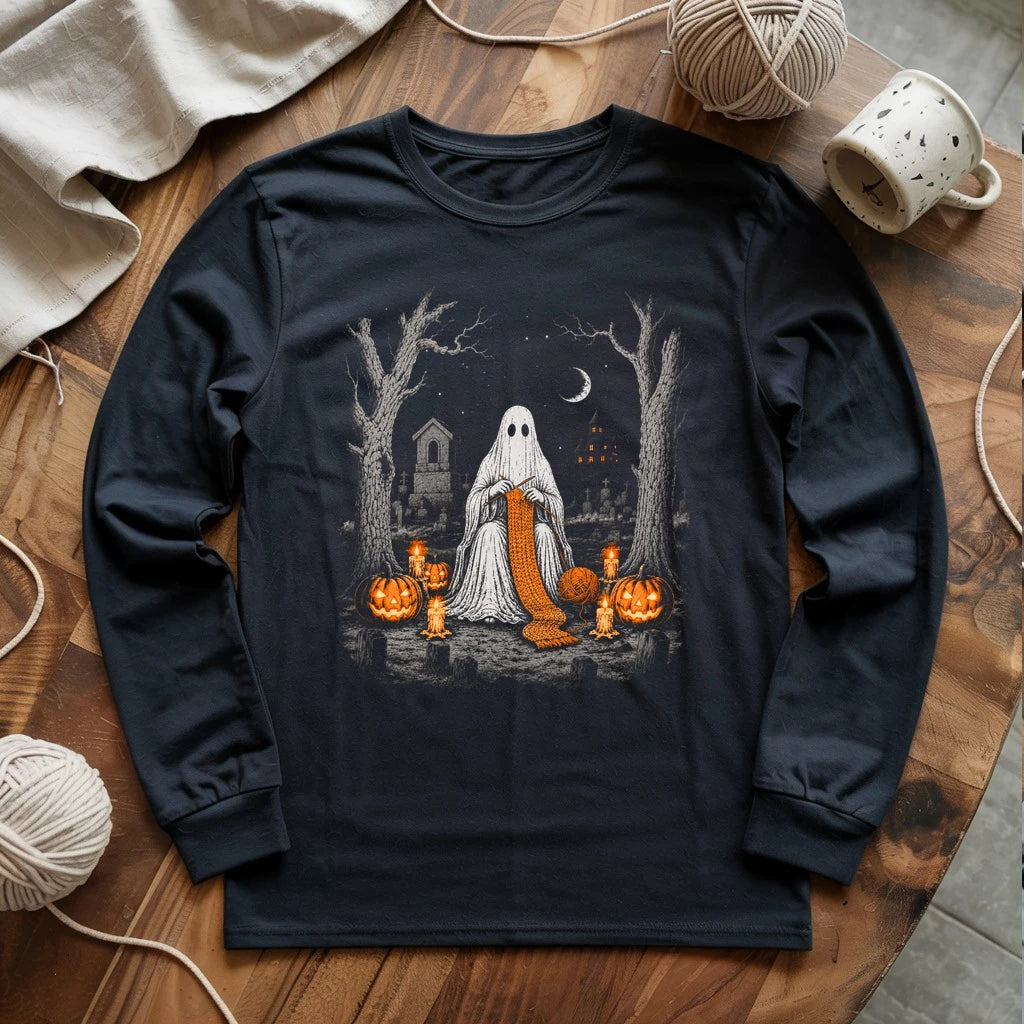 Ghostly Knitter Long Sleeve T-shirt