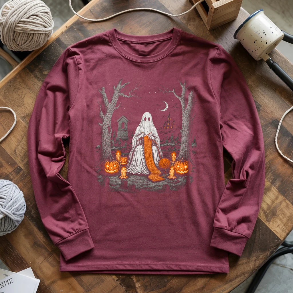 Ghostly Knitter Long Sleeve T-shirt