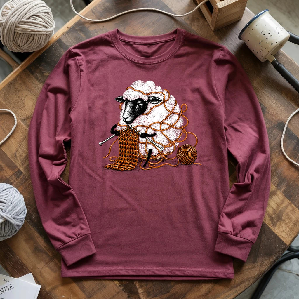 Knitting is Knotty Long Sleeve T-shirt
