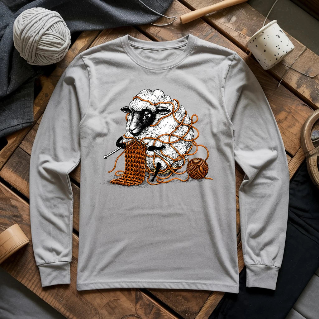 Knitting is Knotty Long Sleeve T-shirt