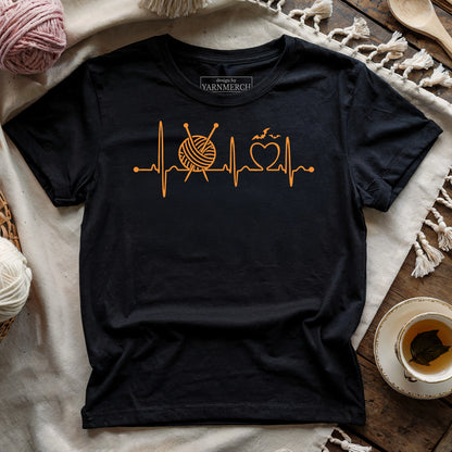 Knitter’s Heartbeat T-shirt