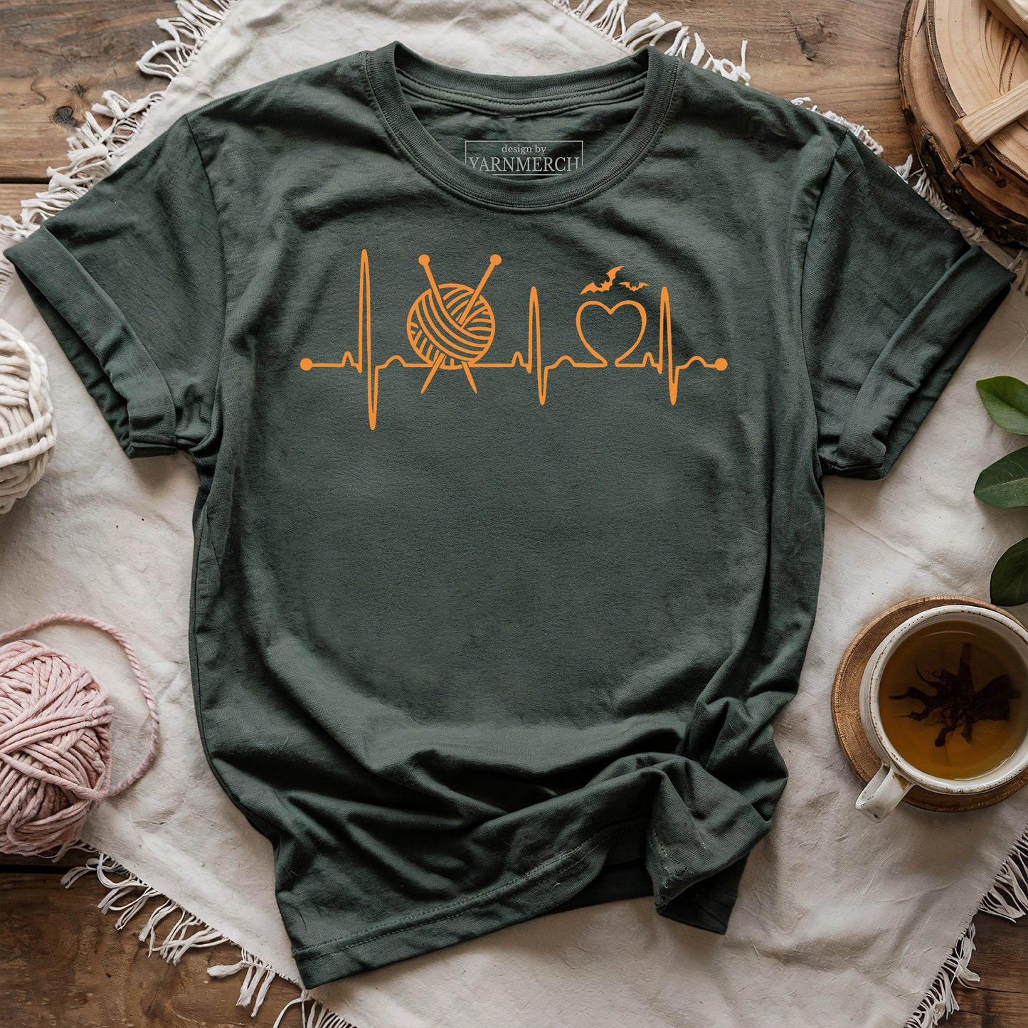 Knitter’s Heartbeat T-shirt