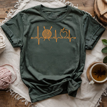 Knitter’s Heartbeat T-shirt