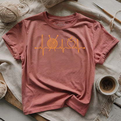 Knitter’s Heartbeat T-shirt