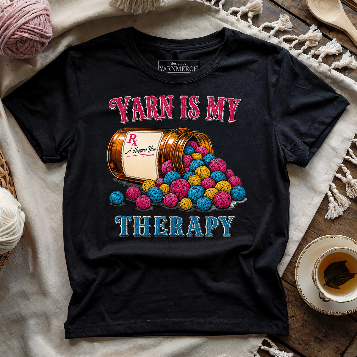 Yarn Is My Therapy T-shirt