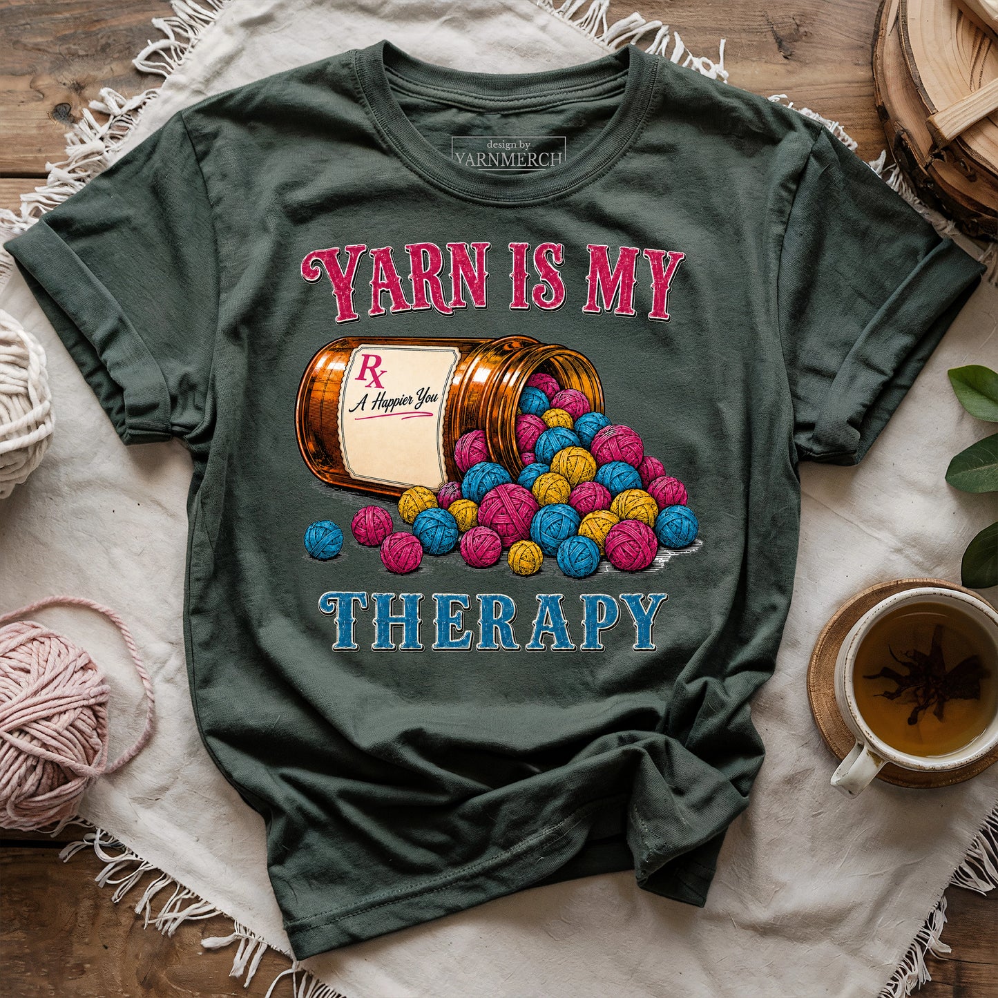 Yarn Is My Therapy T-shirt