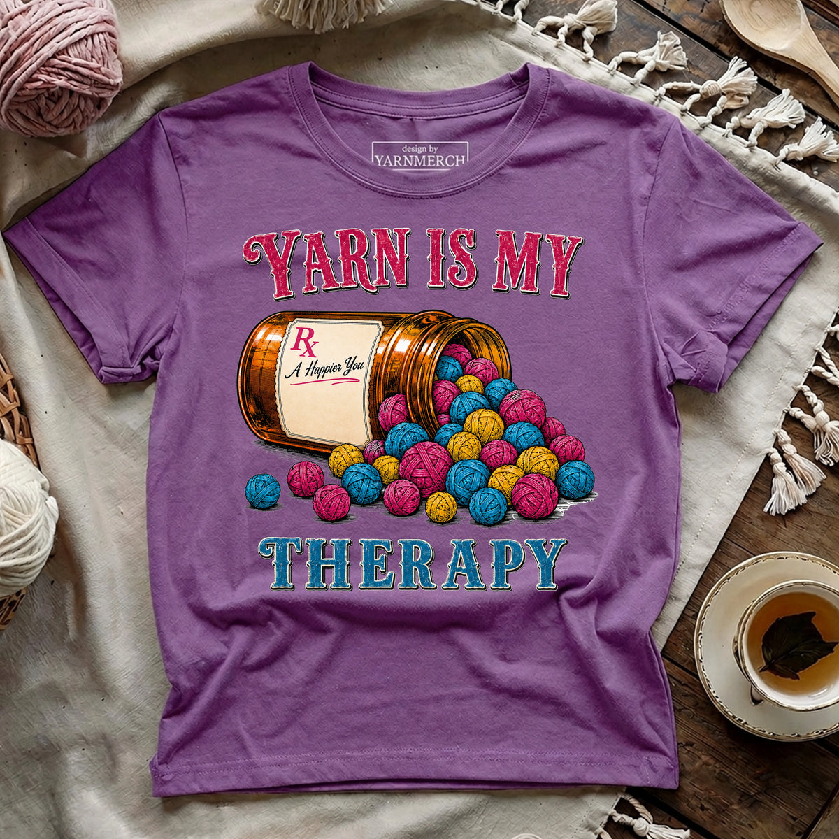 Yarn Is My Therapy T-shirt