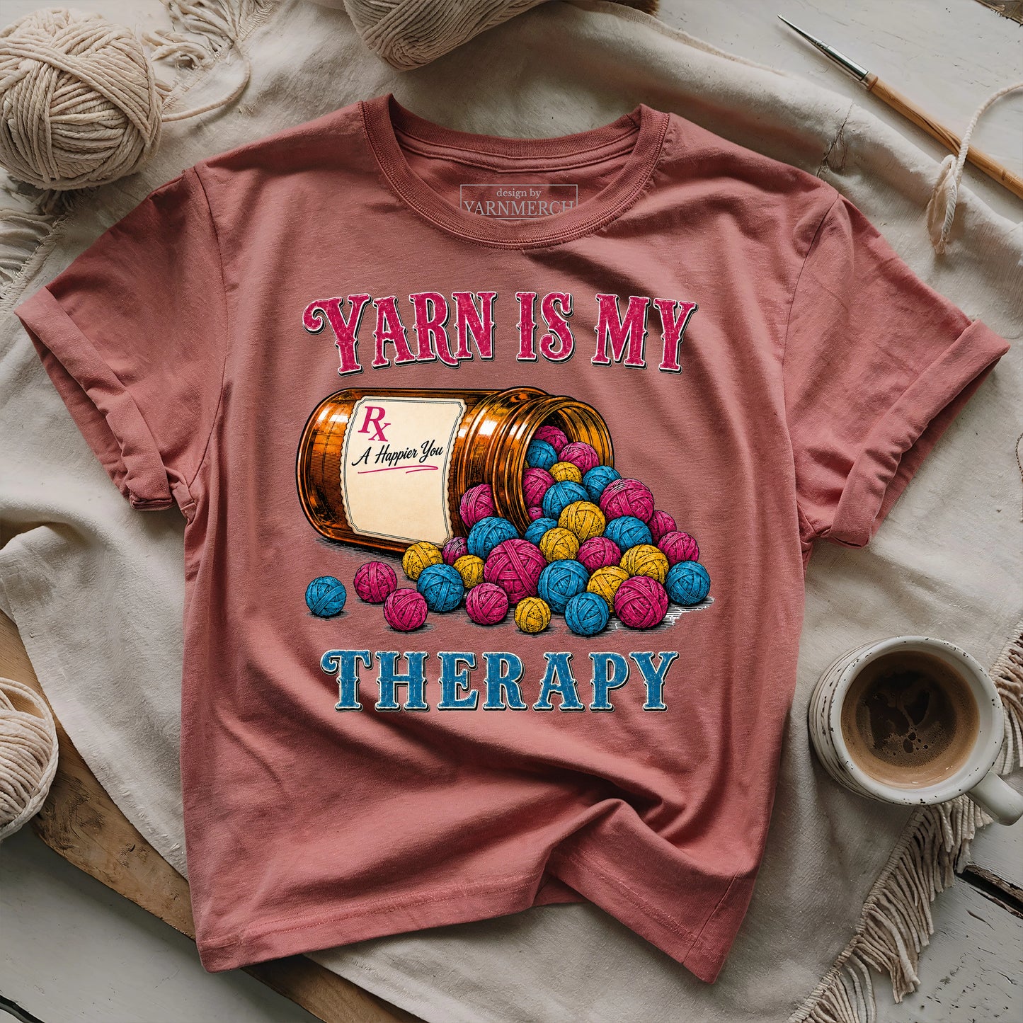 Yarn Is My Therapy T-shirt