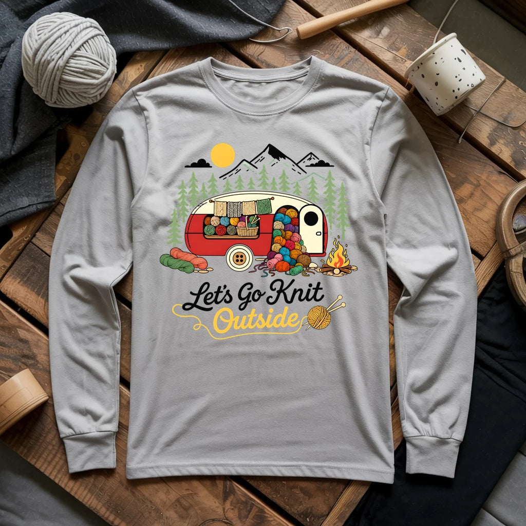 Let's Go Knit Outside Long Sleeve T-shirt