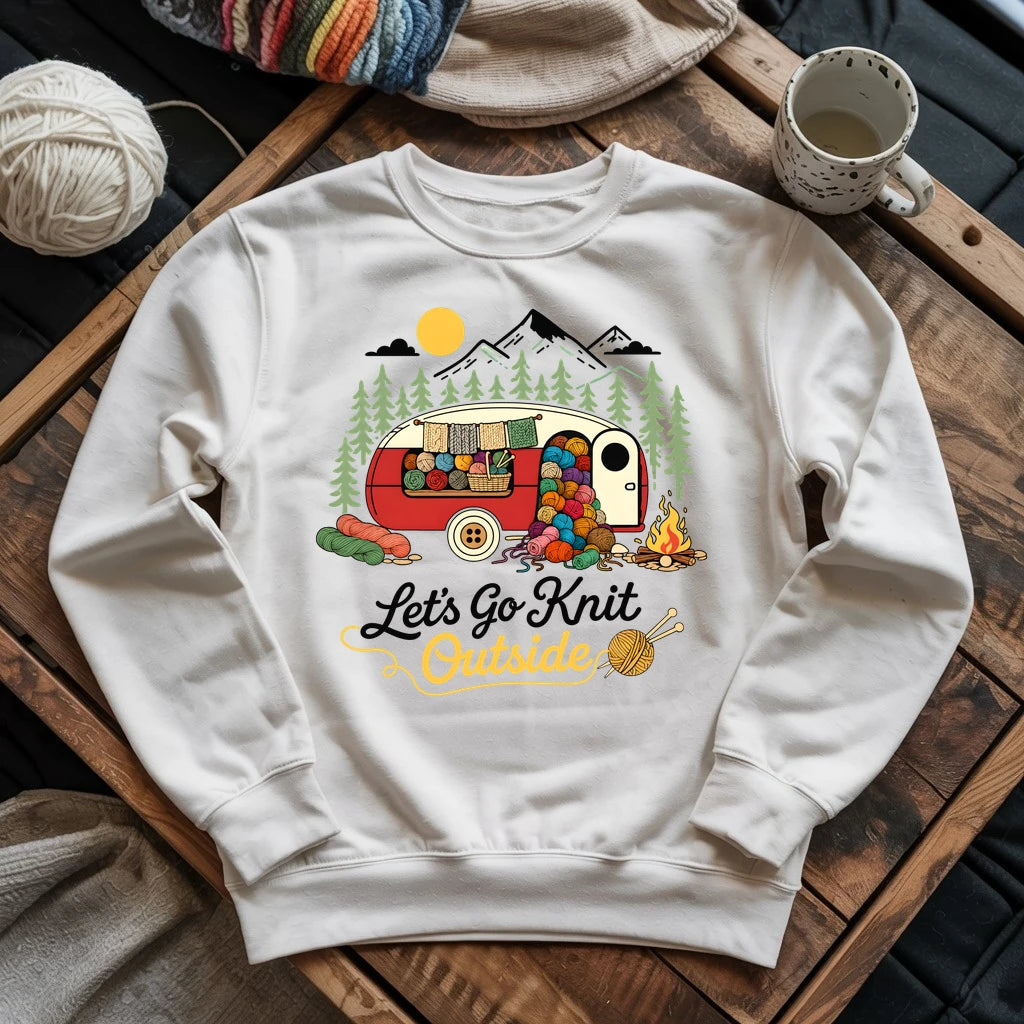 Let's Go Knit Outside Sweatshirt