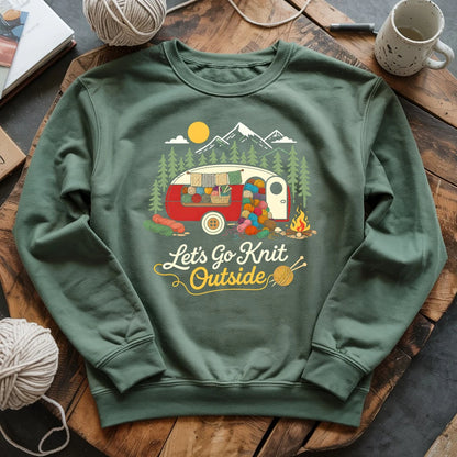 Let's Go Knit Outside Sweatshirt
