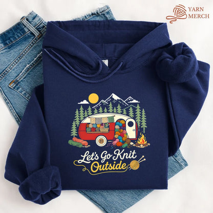 Let's Go Knit Outside Hoodie