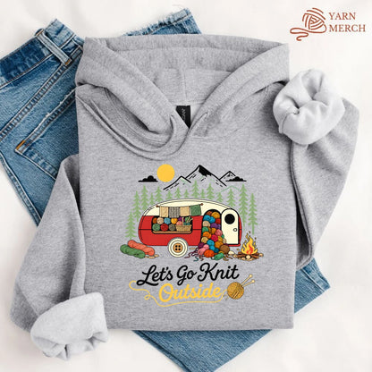 Let's Go Knit Outside Hoodie