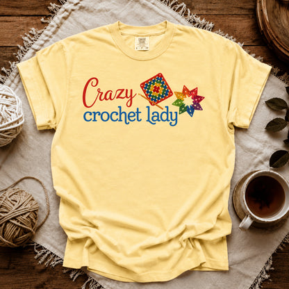 Comfort Colors Crazy Crochet Lady T-shirt