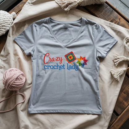 Crazy Crochet Lady Lady V-neck