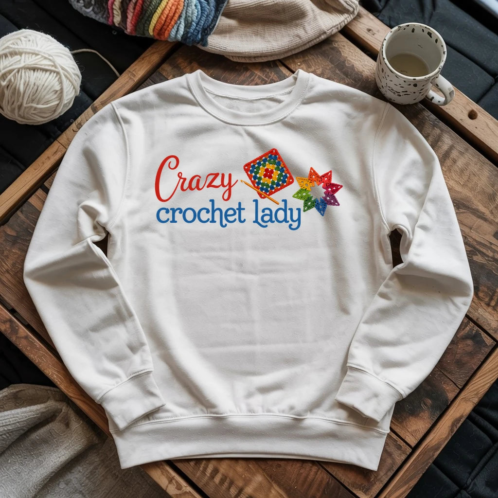 Crazy Crochet Lady Sweatshirt