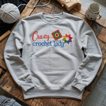 Crazy Crochet Lady Sweatshirt