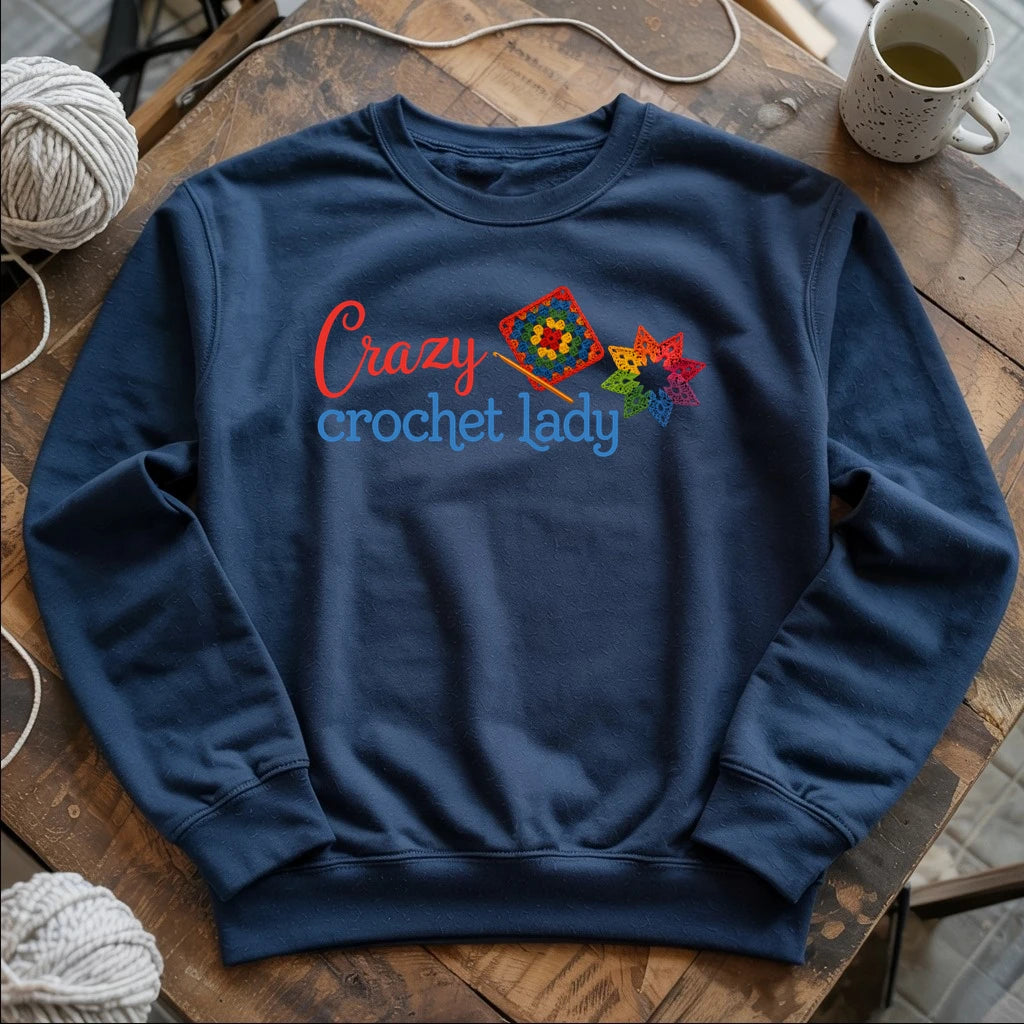 Crazy Crochet Lady Sweatshirt