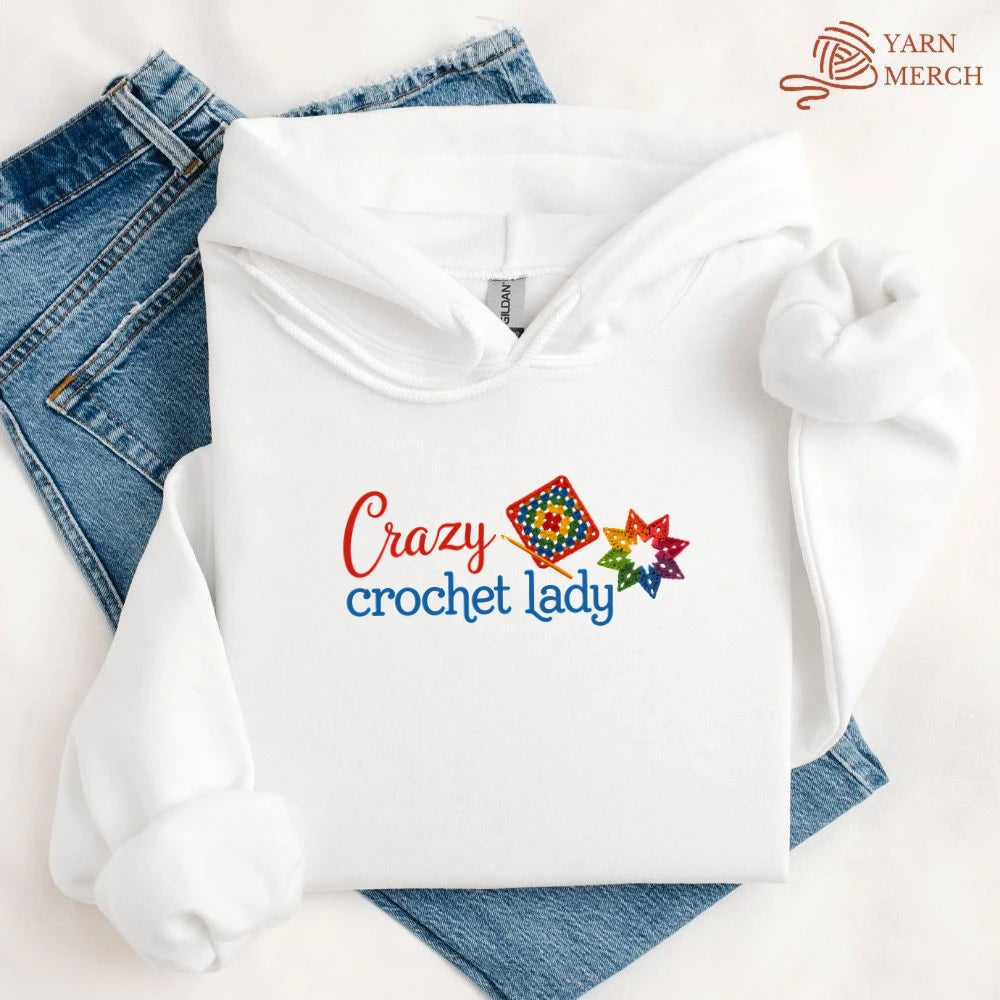 Crazy Crochet Lady Hoodie