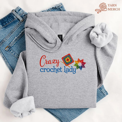 Crazy Crochet Lady Hoodie
