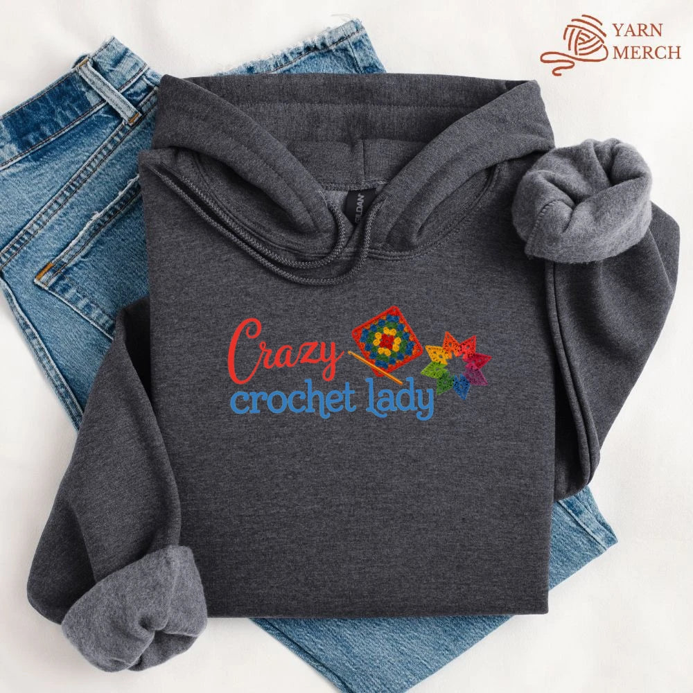 Crazy Crochet Lady Hoodie