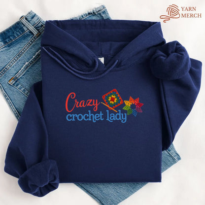 Crazy Crochet Lady Hoodie