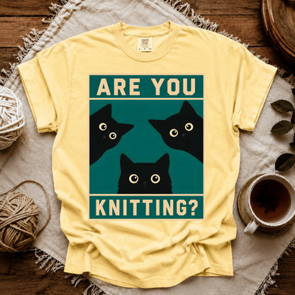 Comfort Colors Are U Knitting T-shirt