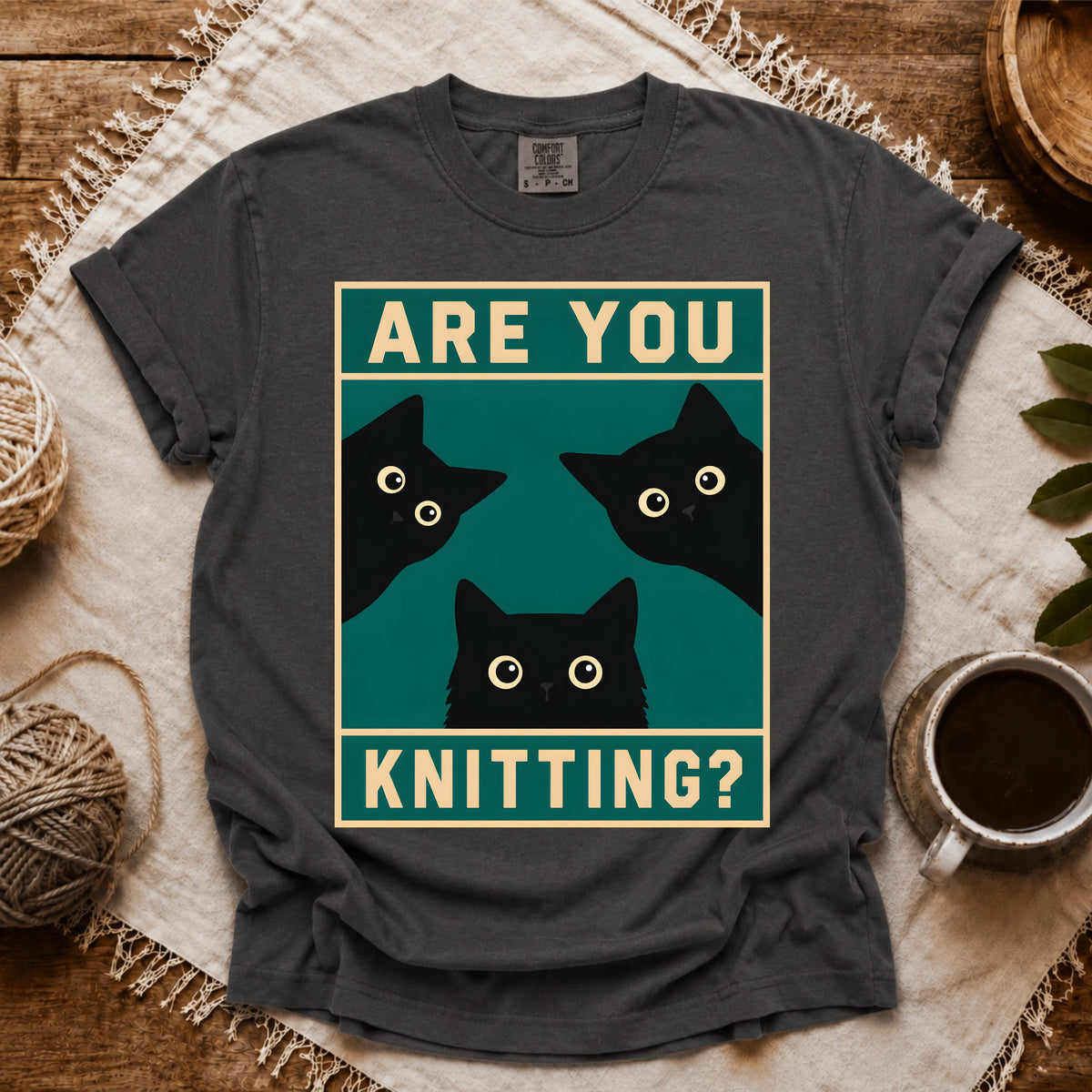 Comfort Colors Are U Knitting T-shirt