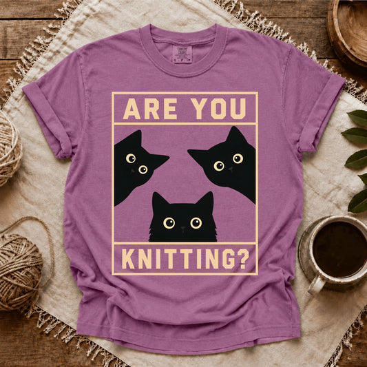 Comfort Colors Are U Knitting T-shirt