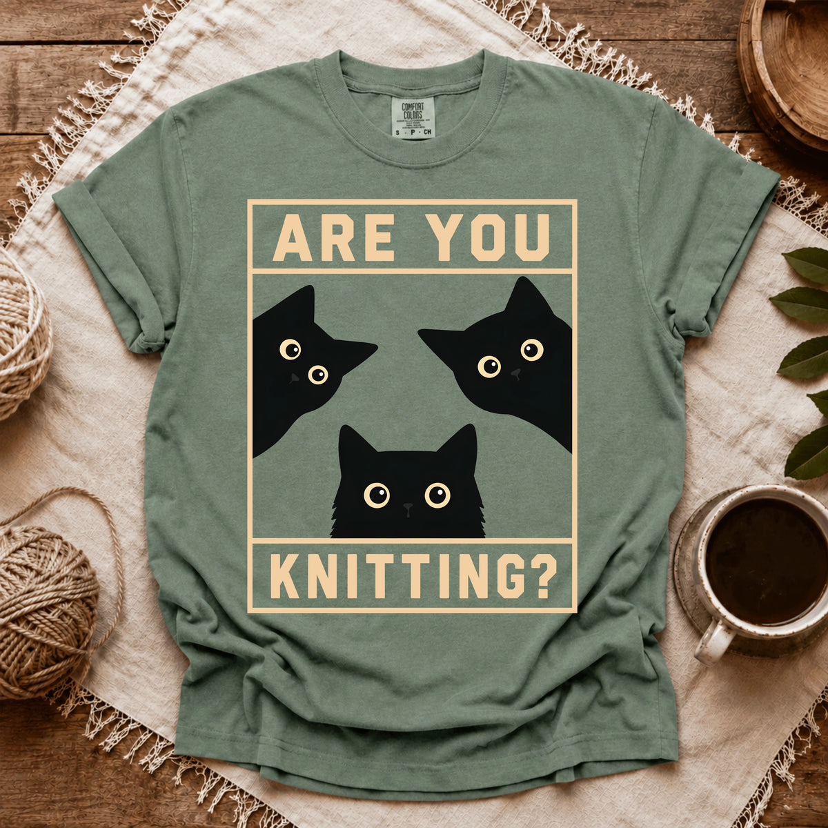 Comfort Colors Are U Knitting T-shirt