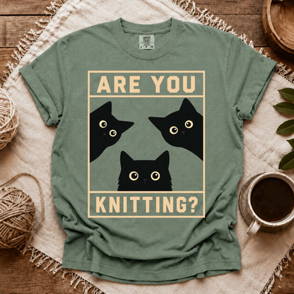 Comfort Colors Are U Knitting T-shirt