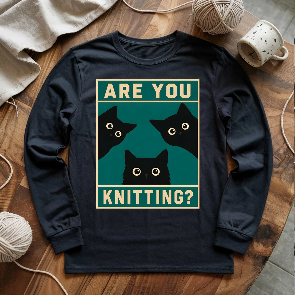 Are U Knitting Long Sleeve T-shirt