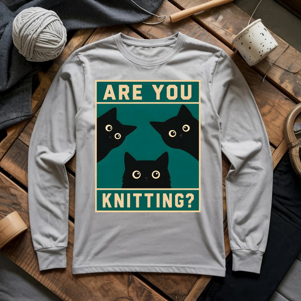 Are U Knitting Long Sleeve T-shirt