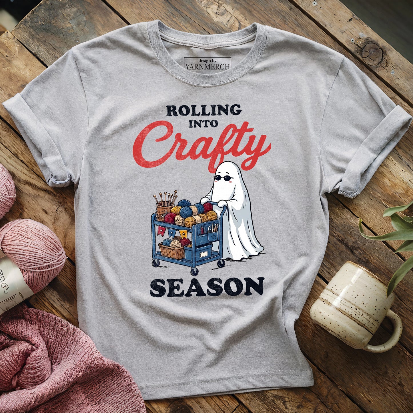 Rolling Into Crafty Season T-shirt