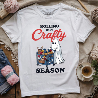 Rolling Into Crafty Season T-shirt