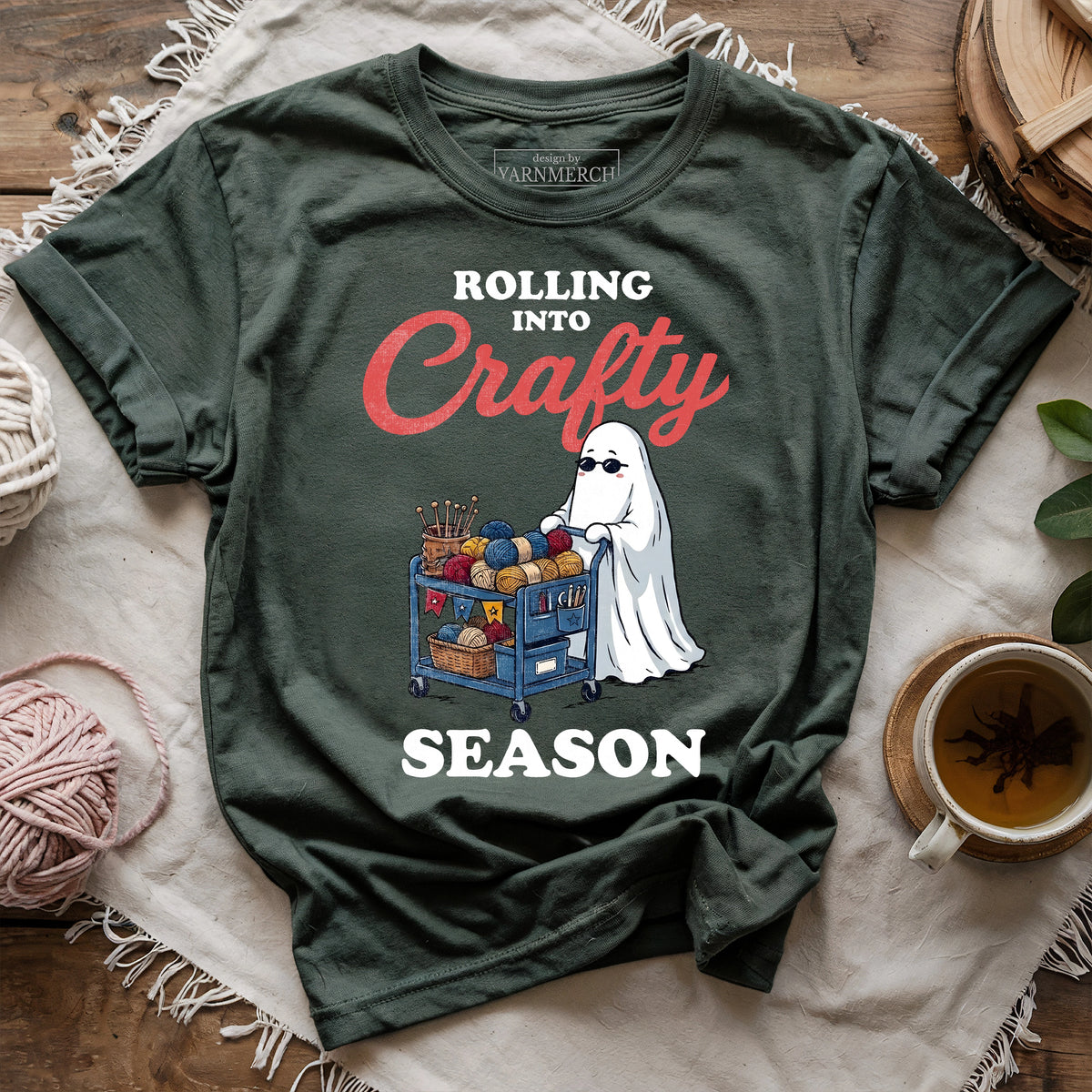 Rolling Into Crafty Season T-shirt