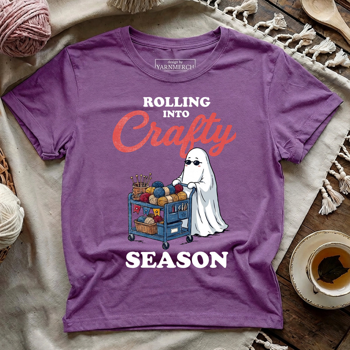 Rolling Into Crafty Season T-shirt