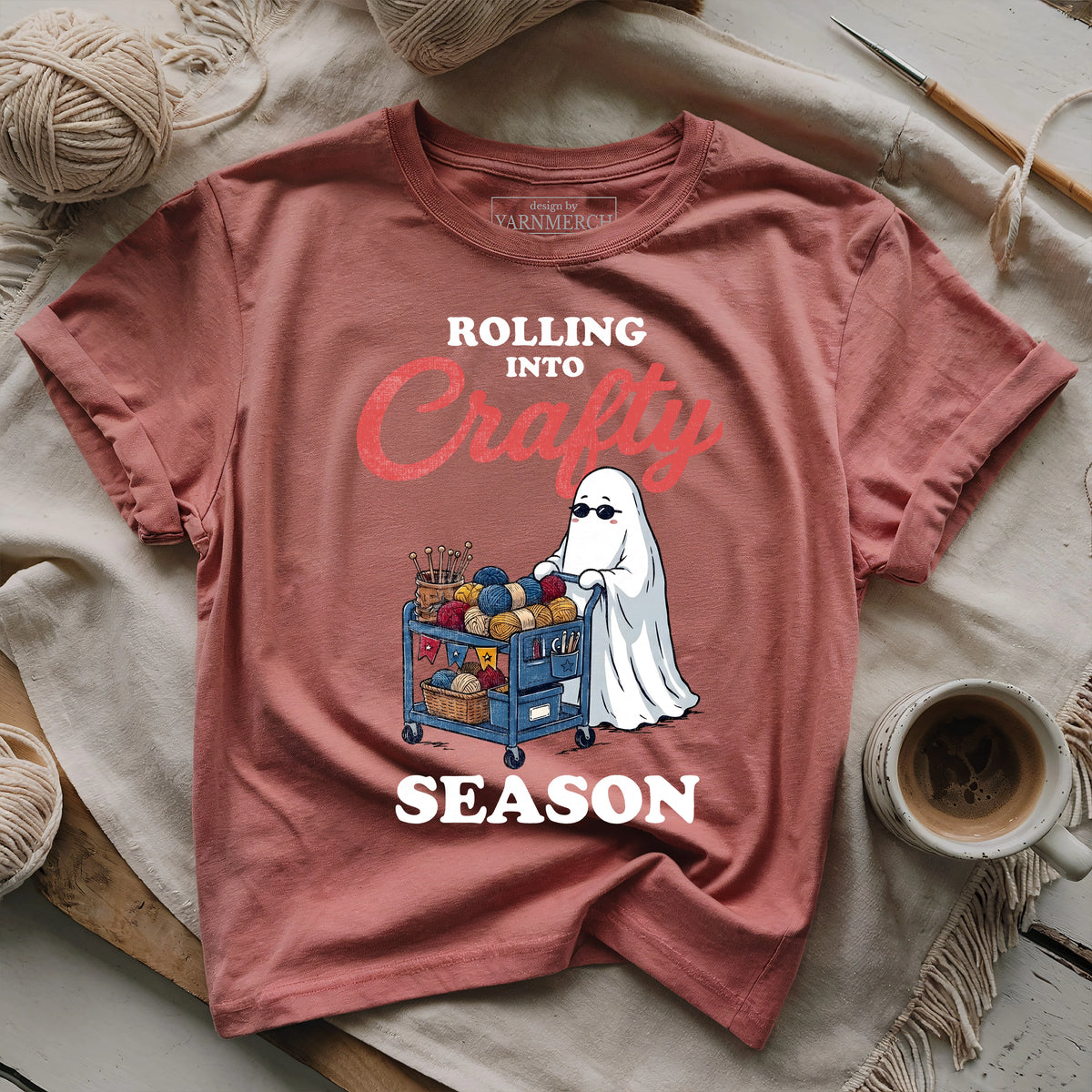 Rolling Into Crafty Season T-shirt