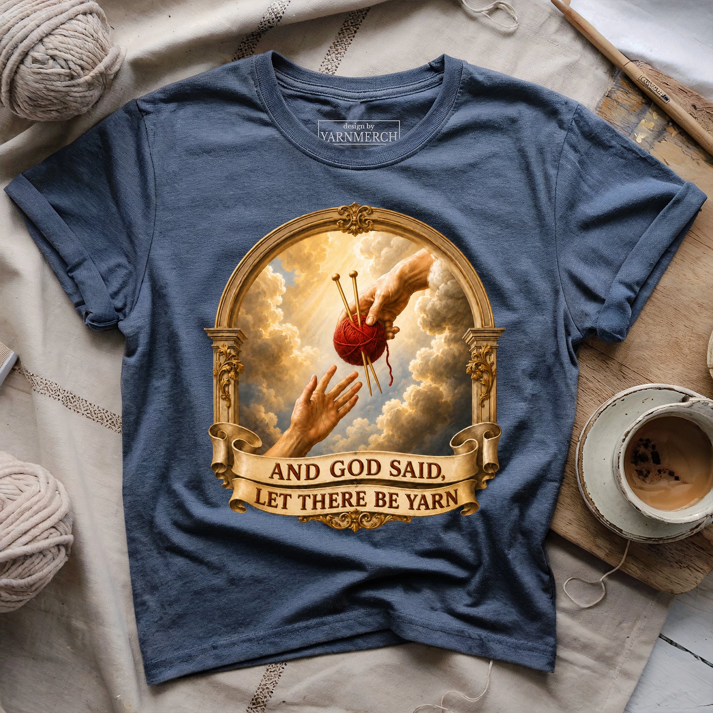 And God Said, Let There Be Yarn T-shirt
