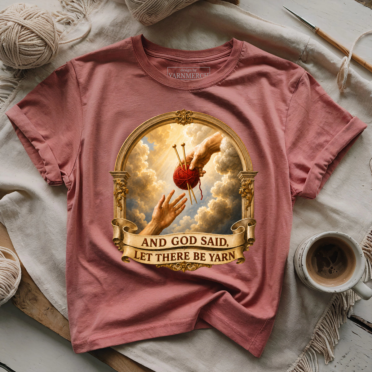 And God Said, Let There Be Yarn T-shirt