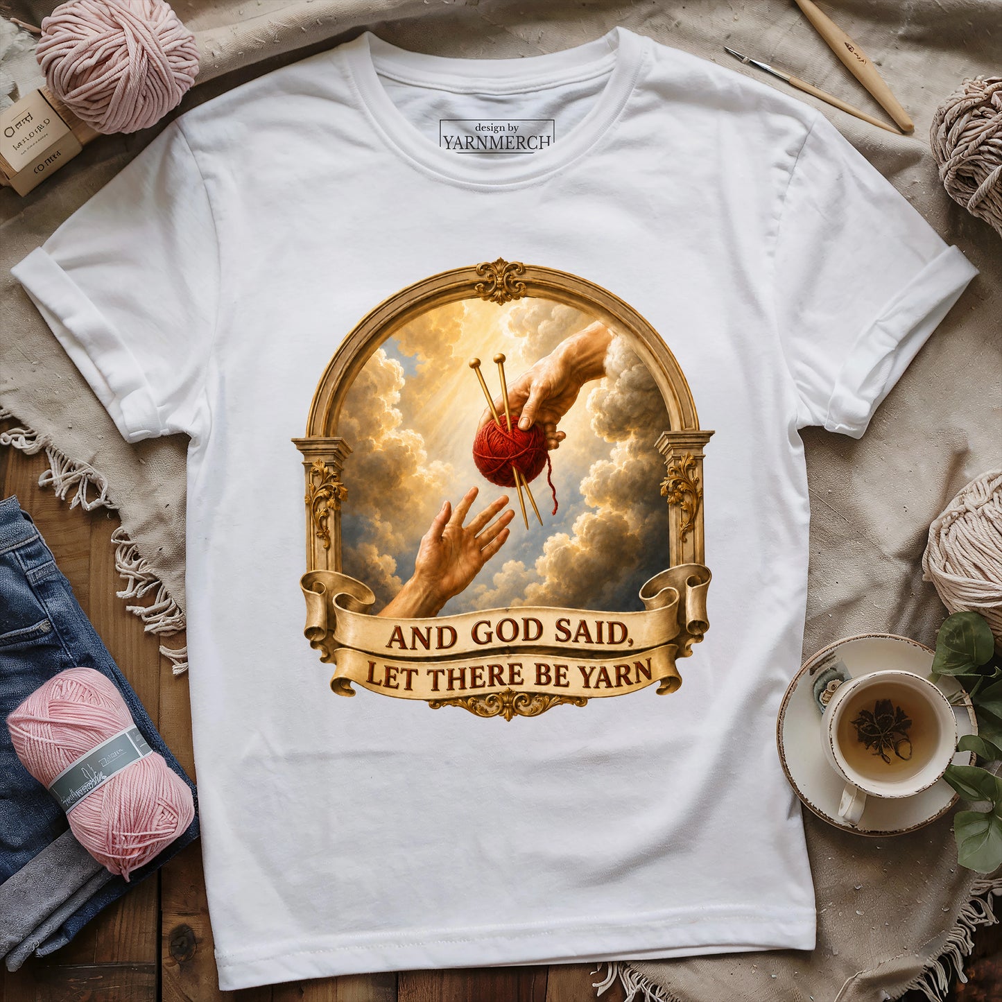 And God Said, Let There Be Yarn T-shirt