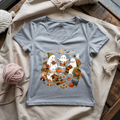 Halloween Yarn Club Lady V-neck