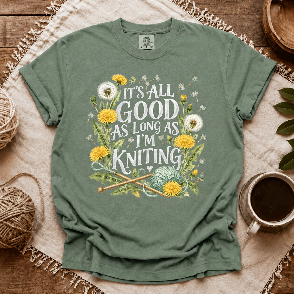 Comfort Colors It’s All Good As Long As I’m Knitting T-shirt