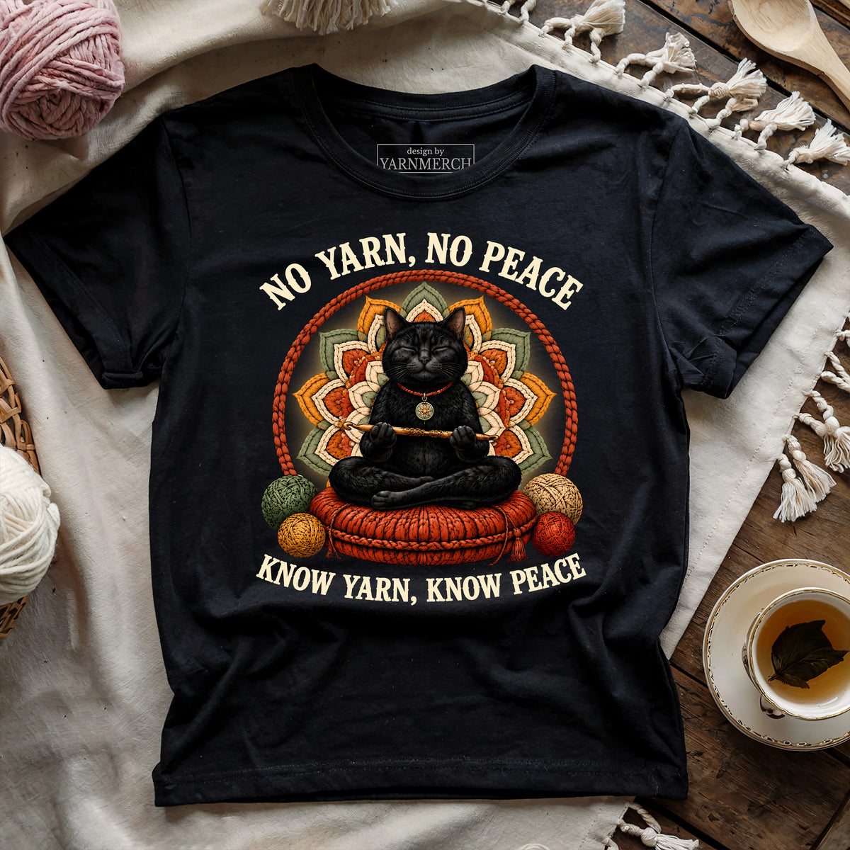 No Yarn No Peace, Know Yarn Know Peace T-shirt